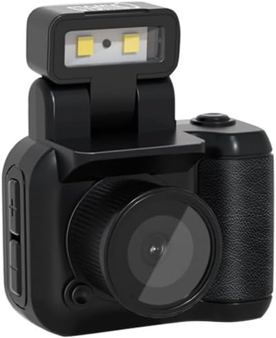 Compacte 1080P Mini Camera met 90° Draaibare Flits en 6 Filters - Ideaal voor Kinderen, Studenten en Beginners