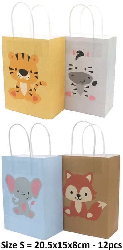 Cadeautas Kind – 20.5x15x8cm – Mix Designs – 12 Stuks