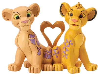 The Lion King - Disney Verzamelfiguren - Simba & Nala - Heart Tails - voor Geen - meerkleurig