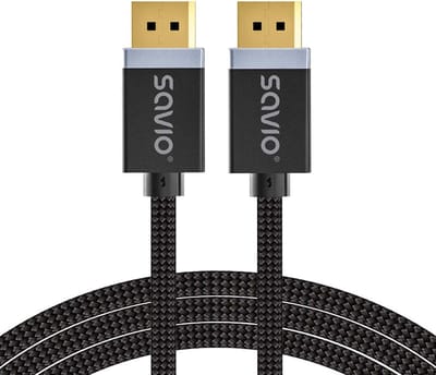 Savio Displayport Kabel V14 Voor Monitor Tv Pc 8K 3M Koper-Katoen Gevlochten