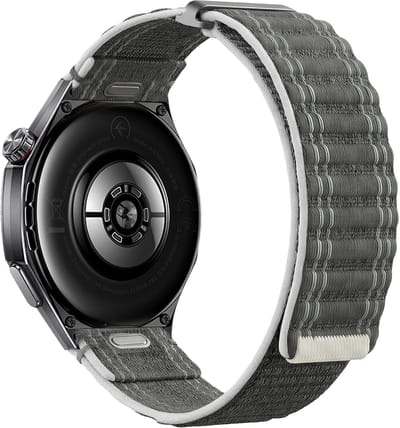 Stravo 20mm Nylon Wave Bandje met Klittenband – Easy Fit – Geschikt voor Samsung Galaxy Watch 7 6 5 4 – Classic – Zacht & Ademend Smartwatch Sportbandje voor Garmin Vivoactive 5 3 – Forerunner 245 – Venu SQ 2 – Vivomove – Huawei – Grijs