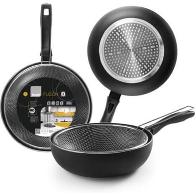 Friteuse - IBILI - Fusion - 26 cm - Aluminium - Antiadhésif - Compatible induction