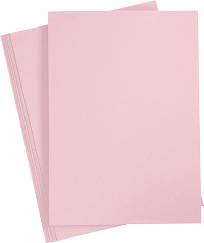 Karton, A4, vel 210x297 mm, 210 gr, roze, 10 vel/ 1 doos