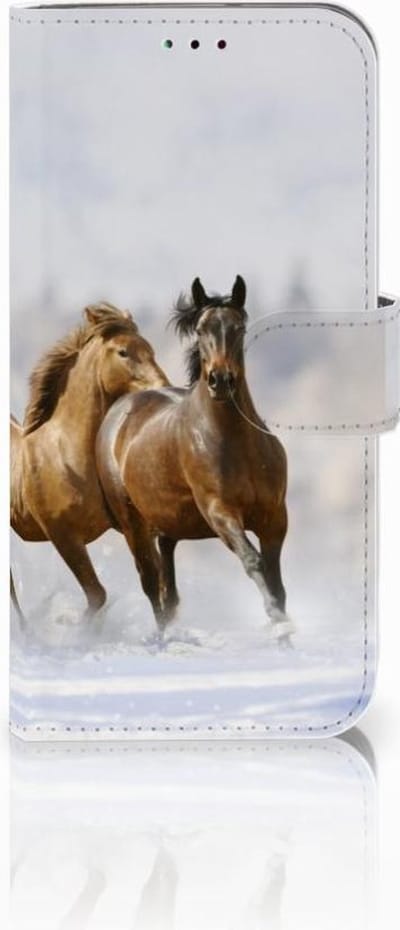 Samsung Galaxy A40 Telefoonhoesje met Pasjes Paarden