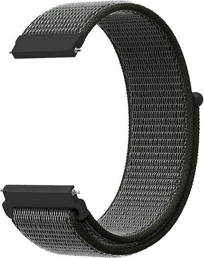 Strap-it Nylon Bandje 20mm – Groen – Geschikt voor Samsung Galaxy Watch 7 (44 & 40mm) / Watch 6 (Classic) / Watch 5 (Pro) / Watch 4 (Classic) / Watch FE / Watch 3 41mm / Active (2) 40 & 44mm / Watch 42mm / Gear Sport / Garmin Vivoactive 3 / 5