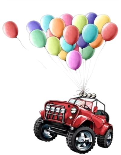 Creatieve Jeep Auto Muurstickers – Zelfklevende Vinyl Sticker voor Jongenskamer en Kinderkamer Decoratie