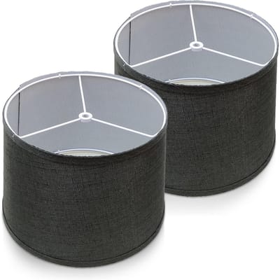 Verwijderbare opvouwbare linnen lampenkap kap DIY zelfgemaakte tafellamp accessoires voor tafel vloerlamp zwart