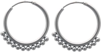 Dames oorbellen - bolaccenten - Zilver - Tijdloos design - 2.2cm
