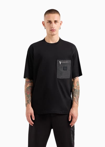 Armani Exchange Xm000091_af10364 T-shirt Met Korte Mouwen Zwart XL Man