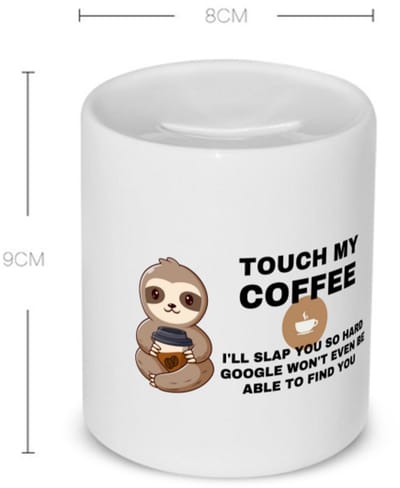 Akyol - koffie Spaarpot - Koffie - koffieliefhebber cadeau - leuke cadeau - met opdruk - coffee gift - verslaafd aan koffie - collega cadeau - 350 ML inhoud