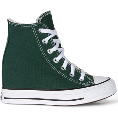 Converse Chuck Taylor All Star Wedge Platform Green Envy/white/black Taglia: 40 | Sneakers Outlet | Donna | Verde