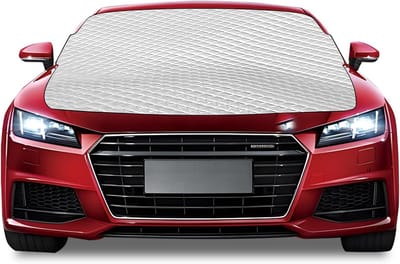 Parabrisas beschermhoes voor de winter | Universele hoes voor auto's en SUV's | Magnetische ijsbescherming | Opvouwbare hoes voor sneeuw, wind en regen | 178 x 97 cm
