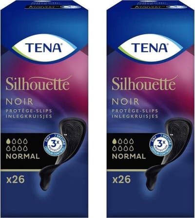 Tena Silhouette Noir Normal - 52 inlegkruisjes (2x26)