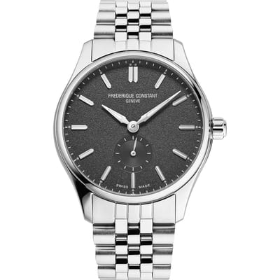 Frédérique Constant Classics Index Small Seconds FC-530G3B6B Horloge - Staal - Zilverkleurig - Ø 38 mm