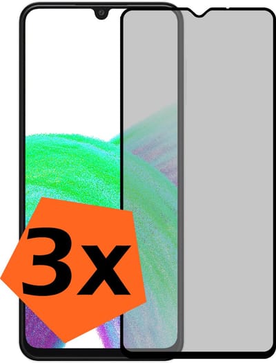 Screenprotector - 3 Stuks - Geschikt voor Samsung Galaxy A33 - Privacy Filter - Gehard Glas - Beschermglas - Tempered Glass - Screen Protector