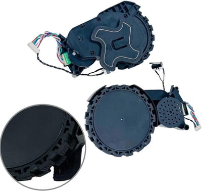 Robot Stofzuiger Wielen - Reserveonderdelen Set - Stille Navigatie - Nauwkeurige Pasvorm - 2 Stuks - Zwart