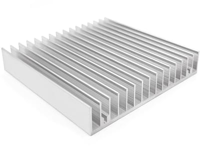 Aluminium Radiator Koellichaam 100x100x18mm voor Elektronische Toepassingen