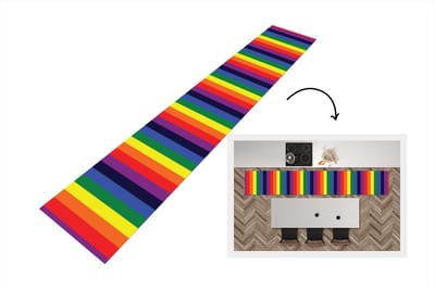 Keukenloper - Loper keuken - Regenboog - Patronen - Pride - 300x50 cm - Keukenloper vinyl