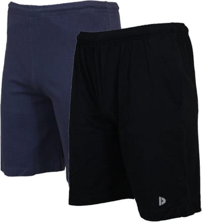 2-Pack Donnay - Ess. joggingshort (Roy) - Sportshort - Black/Navy (919) - maat M