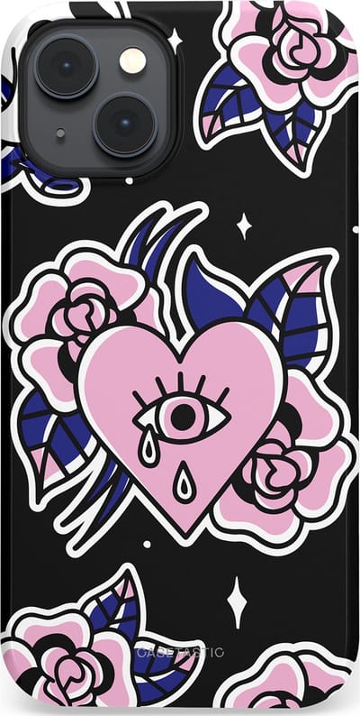 Casetastic Hoesje Geschikt voor Apple iPhone 14 Plus Magsafe - Stijlvolle Beschermende Duo-layer Case - Eindeloze passie