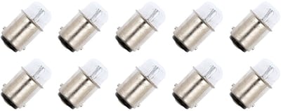 Signaallamp Ba15d 130V 2.6W - 20 mAh - 10 stuks - T14 Gloeilamp Ø14mm - 30mm - 2500K - Dimbaar