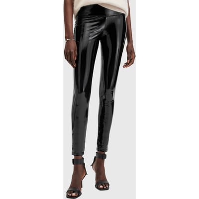 AllSaints Cora Shine Leggings Black Taglia: 2 | Leggings Outlet | Donna | Nero