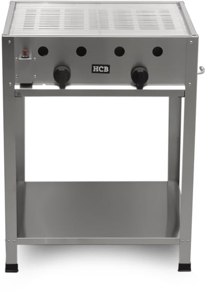 HCB® - Professionele Barbecue - propaan - 11kW - RVS / INOX - 53x65x85 cm (DxBxH) - 15.80 kg - 8167
