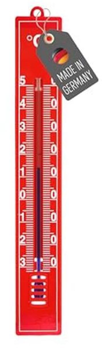 Buitenthermometer -30 °C tot +50 °C, analoog en weerbestendig, 17 cm, kunststof, ideaal voor binnen en buiten gebruik
