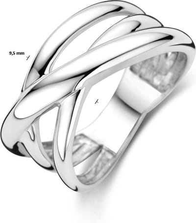 Gerhodineerd Zilver Ring 1339425