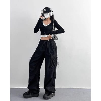 Casual Broek Kinderen Lente en Herfst Nieuwe Spice Girl Wijde Pijpen M white