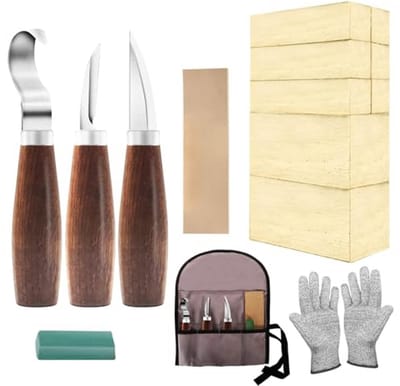 Houtsnijset - Houtsnijden - Woodcarving - Natuurlijk - Ambacht