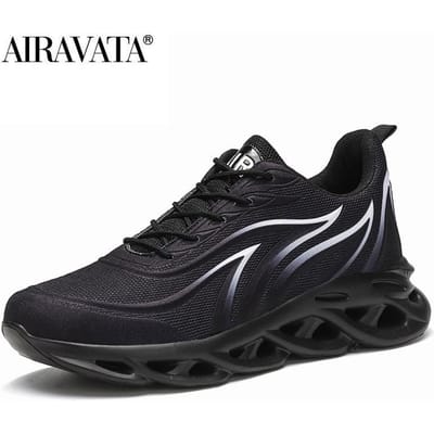 Sneakers met vlammenprint voor heren, comfortabele hardloopschoenen, sportschoenen voor heren 42