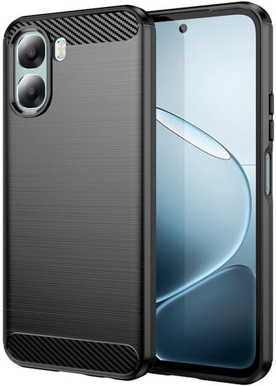 Coverup Hoesje - Geschikt voor OPPO A6x 4G / 5G Hoesje - Coverup Armor Brushed TPU Back Cover - Zwart