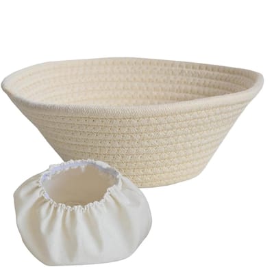 Katoenen Bannetons -mand, Brooddeegcontainer, Bakbestendige Kom, Gemakkelijk Te Gebruiken En Te Onderhouden, Multi -doeleinden, 9,5x20x8,5 Cm, Voor Ambachtelijke Brood