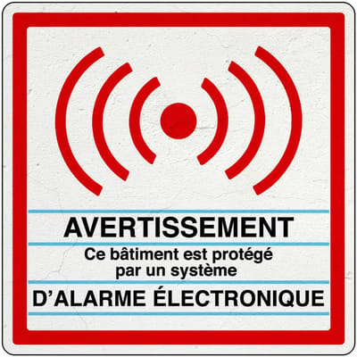 Système d'alarme électronique bord | Sign Again materiaal | 40 x 40 cm