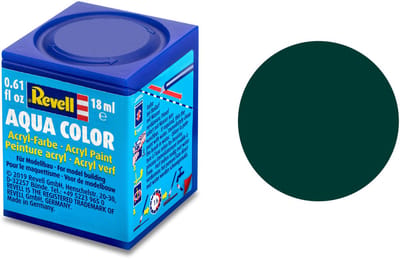Revell Hobbyverf Acrylverf - Aqua #40 Black Green - Matt - Acryl - Verf potje - 18 ml