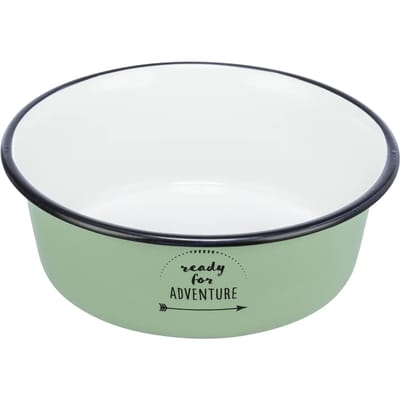 Trixie Bowl enamel/stainless steel 0.9 l/ø 17 cm green