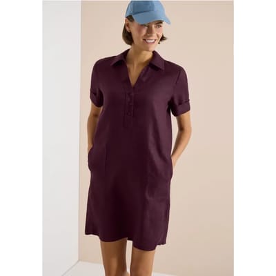 Linnen knielange jurk
