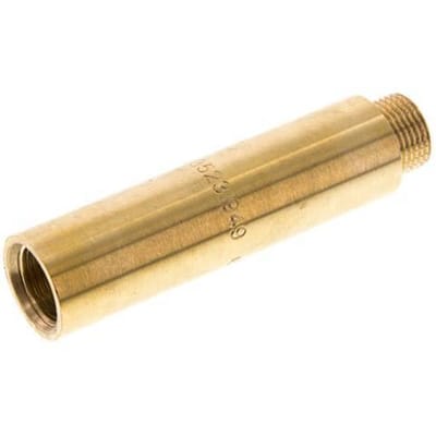 G 3/8'' F/M Messing Verlengstuk DIN 3523 - 80 mm - FL2S-FM-B-038G-80L