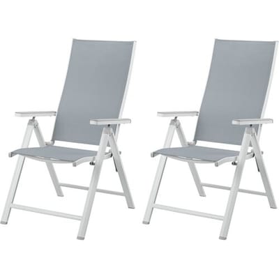 LIVARNO HOME Set van 2 verstelbare tuinstoelen Houston