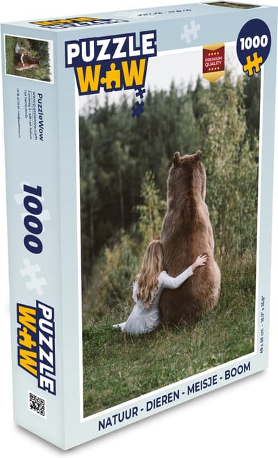 Puzzel Natuur - Dieren - Meisje - Boom - Legpuzzel - Puzzel 1000 stukjes volwassenen