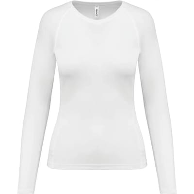 PROACT® Damessportshirt Lange Mouwen PA444 - White - XS