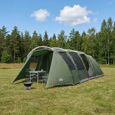 vidaXL - Tunneltent - 675 - x - 392 - x - 210 - cm - Groen