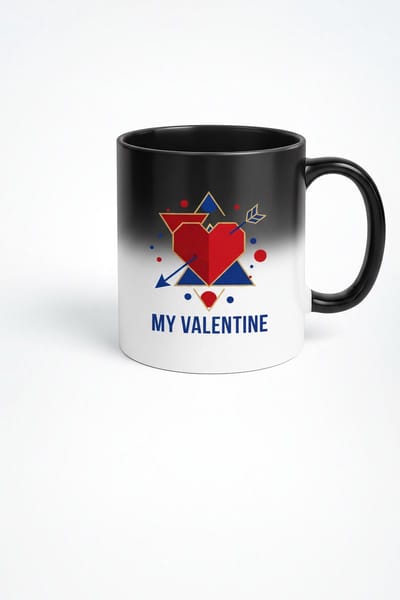 Magische Valentijn Mok - Hart met Pijl - My Valentine Cadeau - Warmtegevoelig