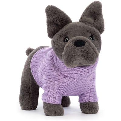 Jellycat knuffel Sweater French Bulldog purple
