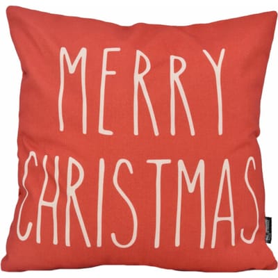 Gek op kussens! Sierkussen red christmas | 45 x 45 cm | katoen/linnen