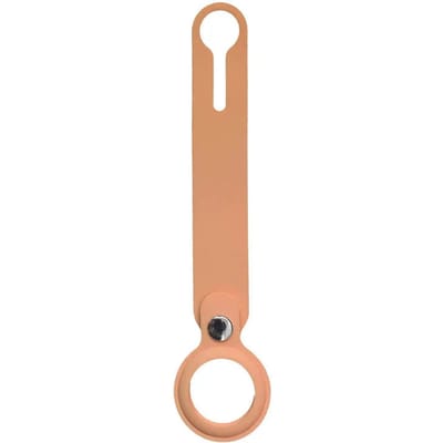 Silicone Lus Sleutelhanger - Beige - Geschikt Voor AirTag