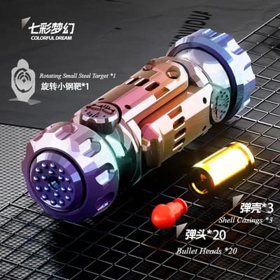 Stun Granaten Fidget Spinner Miniatuur Pistool Speelgoedpistool met Uitwerpende Patronen Stressverlichting Vinger Speelgoed voor Volwassenen Kinderen Beste Cadeaus