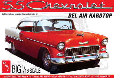 AMT Modelbouwpakket Militaire voertuigen - 1452 1955 Chevy Bel Air Hardtop Car Plastic - 1:16 - Modelbouw