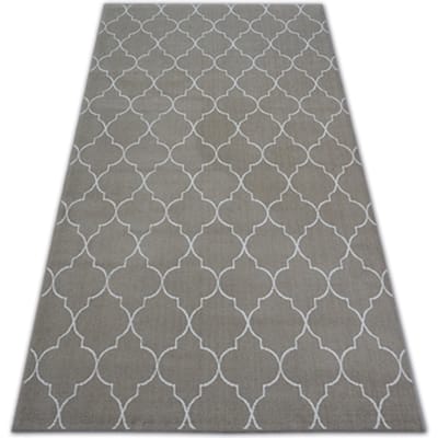 Kleden Rugsx Tapijt SENSE Micro 81220 Marokkaanse Klaver beige 80x150 cm
